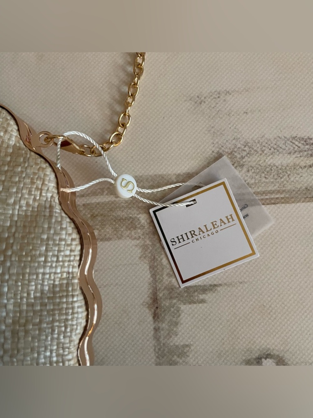 Shiraleah Ariel Minaudiere Seashell Clutch Neutral - Picture 4 of 10